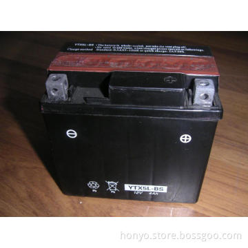 Good Starting Performance Oem Motorcycle Batteries 12V 4Ah